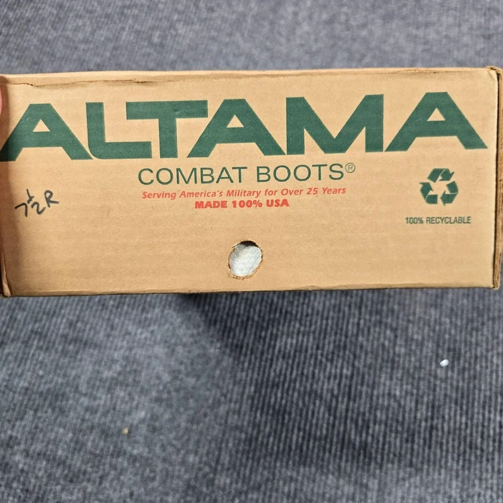 Vintage Altama Ro-Search Boots Mens Size 7.5R Black Combat Military USA 1983